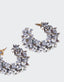 Olivia Dar Oorbellen Flower Hoops Small Silver