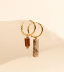 MIAB Earrings - Rounds Earth Tube silver