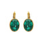 OORBELLEN CAMPS & CAMPS OVAAL EMERALD (smaragd)
