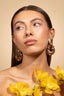 Lott Oorbellen Flower Drop L - Dark Nude