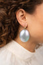 Lott Oorbellen Closed Bugle Oval L - Aquamarine Holo
