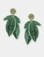 Olivia Dar Oorbellen Leaf Green