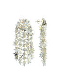 Lott Earrings Sequin Flower Rain - Silver