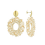 Lott Earrings Open Oval L Element Mixed Nude