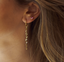 ENKELE OORBEL ANNA + NINA SINGLE I LOVE YOU RING EARRING