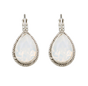 EARRINGS CAMPS &amp; CAMPS DROP WHITE OPAL