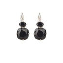 EARRINGS CAMPS &amp; CAMPS SQUARE BLACK