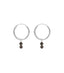 MIAB Oorbellen - Rounds Moss zilver