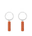 MIAB Earrings - Tube Starstone silver