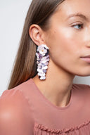 Lott Earrings Sequin Waterfall L - Lilac Mix