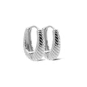 Karma Earrings Hinged Hoops FLORA Twist