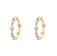 Anna + Nina Glacier Big Hoop Earrings