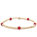 PScallme Bracelet Dot 5 Bordeaux Red