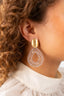Lott Oorbellen Drop Crystal Large - Champagne