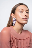 Lott Earrings Sequin Waterfall L - Lilac Mix