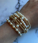 PScallme Armband Half Mix Pearl