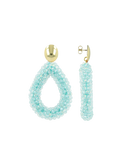 Lott Earrings Drop L - Aquamarine