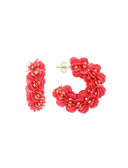 Lott Earrings Sequin Creole S - Coral