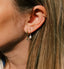 Anna + Nina Single Key To My Heart Stud Earring Silver