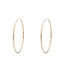 Anna + Nina Hammered Plain Hoop Earrings XL