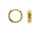 EARRINGS KARMA PLAIN HINGED HOOP CHAIN