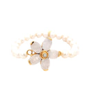 PScallme Armband Flower Royal Pearl