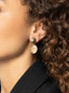 Lott Earrings Oval Strass Pendant M - Peach Powder