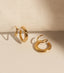 MIAB Earrings - Carved Twister Gold