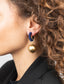 Lott Oorbellen Creole XS Navy Blue Ball