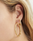 Anna + Nina Large Organic Hoop Earrings