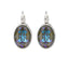 EARRINGS CAMPS &amp; CAMPS OVAL GREY BLUE