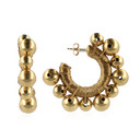 Lott Oorbellen Creole Threated Irregular Balls S Gold