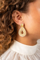 Lott Earrings Drop S - Ice Gold