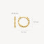 Blush earrings 14k gold 7264YGO