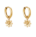 Stainless Steel Oorbellen Little Daisy