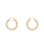 Anna + Nina Thick Plain Hoop Earrings L