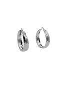 Stainless Steel Oorbellen Bold Hoops Zilver 5 cm