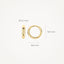 Blush earrings 14k gold 7220YGO