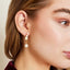 EARRINGS OVAL PEARL