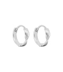 MIAB Oorbellen - Swirled Click Zilver