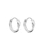 MIAB Earrings - Swirled Click silver