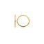 Blush earrings 14k gold 7274YGO