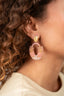 Lott Oorbellen Combi Oval M - Coral Mix