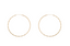 Anna + Nina Hammered Plain Hoop Oorbellen XL