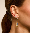 Anna + Nina Single Lolita Heart Stud Oorbel