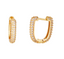 Earrings Desire Square White