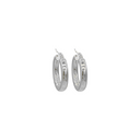 Stainless Steel Zilveren Classic Hoops 3.0cm