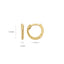 Blush earrings 14k gold 7231YGO