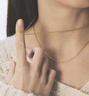 Anna + Nina Link Plain Necklace