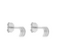 MIAB Earrings - Lucky Stud Silver